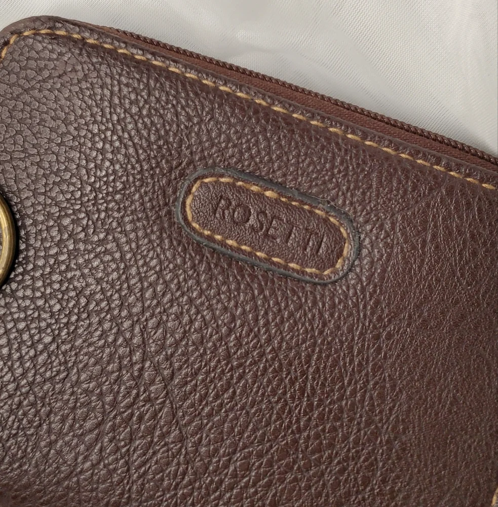 Brown‎ Leather Wallet with Key Ring